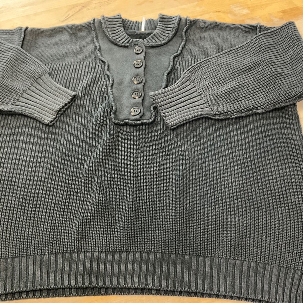 FREE PEOPLE CHUNKY HENLEY SWEATER /NEW